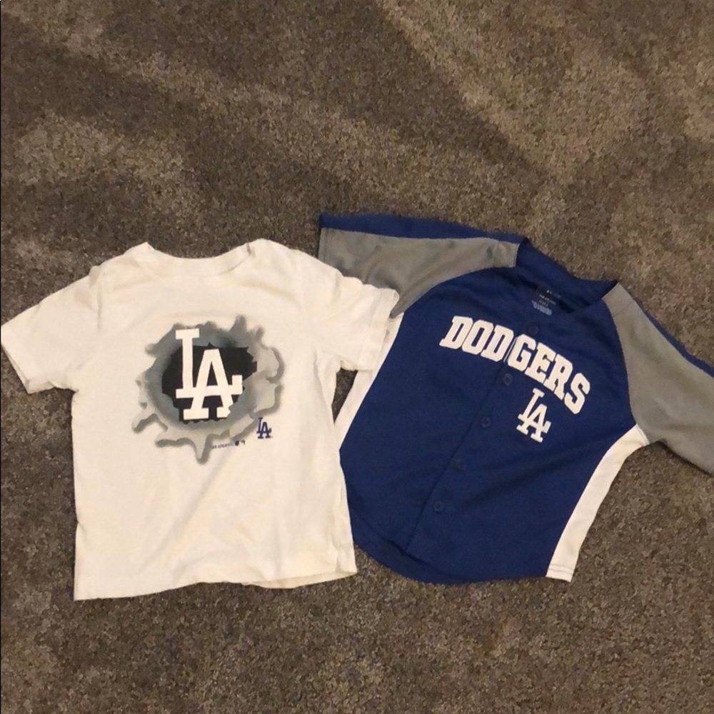 Toddler Size 3T Dodger Jersey and T-Shirt